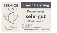 Siegel ServiceAtlas KFZ-Versicherer 2016 im Vergleich - Top-Platzierung für die Gothaer Autoversicherung